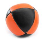 Piłka do Żonglowania 8-panelowa czarna pomaranzowa