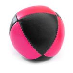 Piłka do Żonglowania 8-panelowa czarna Różowy